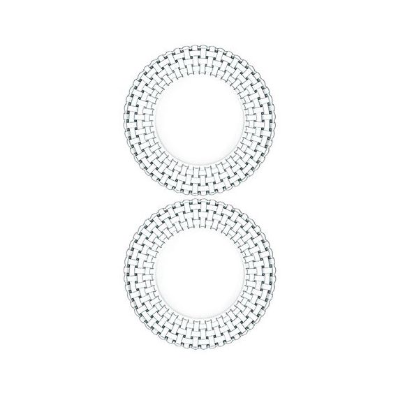 Набор тарелок (set of 2 plate) Bossa Nova, 23 см, 2 шт., бессвинцовый хрусталь, Nachtmann, фото 