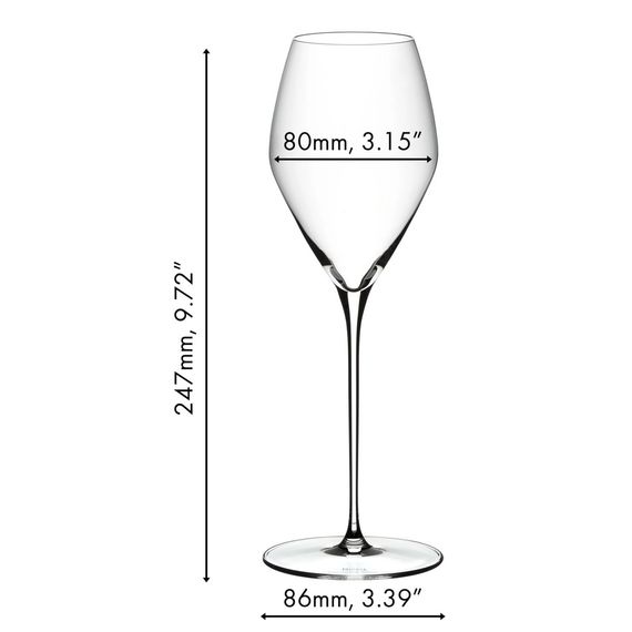 Набор из 2-х бокалов для белого вина Sauvignon Blanc (Совиньон Блан) , объем: 347 мл, высота: 247 мм, хрусталь, серия Veloce, 6330/33, Riedel, фото , изображение 3