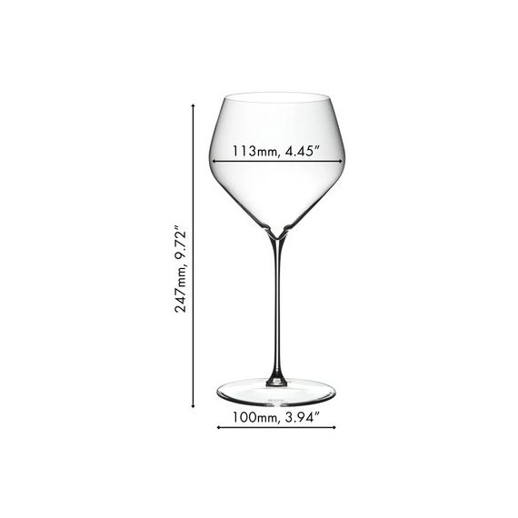 Набор из 2-х бокалов для белого вина Chardonnay (Шардоне), объем: 670 мл, высота: 247 мм, хрусталь, серия Veloce, 6330/97, Riedel, фото , изображение 3