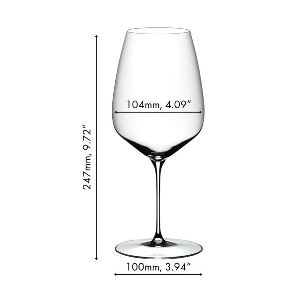 Набор из 2-х бокалов для красного вина Cabernet (Каберне), объем: 800 мл, высота: 247 мм,  хрусталь, серия Veloce, 6330/0, Riedel, фото , изображение 3
