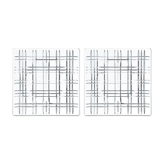 Набор из 2-х блюд SQUARE, квадратное, размер: 21 см, материал: хрусталь, 101045, NACHTMANN, Германия, фото 