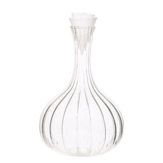 Carafe Lignes & Bouchon Corolle, Декантер 1500 мл, D17 см, H25 см, хрустальное стекло, ручная работа, Франция, L'Atelier du Vin, фото 