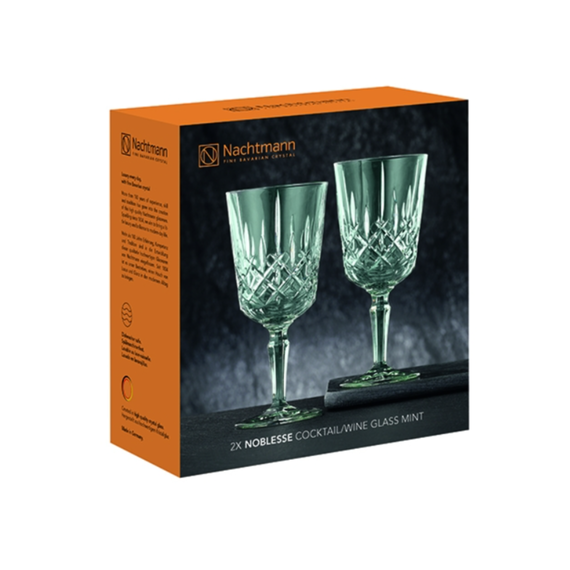 Набор стаканов для вина 2 шт., 355 мл, Noblesse Colors, мятный, хрустальное стекло, Nachtmann, фото , изображение 4