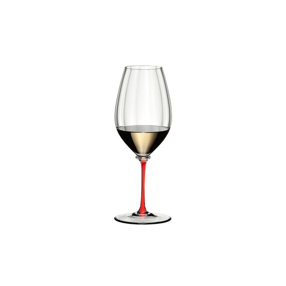 Бокал для вина Performance Riesling 623 мл, прозрачный/красный, хрусталь, серия Fatto a Mano, Riedel, фото 