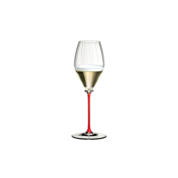 Бокал для шампанского Champagne 4884/28R, 375 мл, красная ножка, серия Fatto a Mano, Riedel, фото 