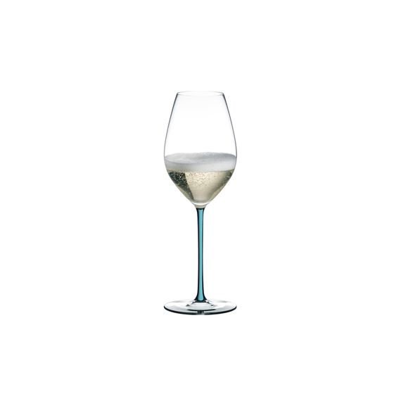 Бокал для шампанского Champagne 4900/28T, 459 мл, бирюзовая ножка, серия Fatto a Mano, Riedel, фото 