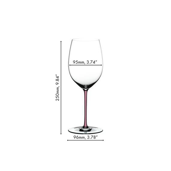 Бокал для красного вина Cabernet/Merlot ручной работы 4900/0MA, 709 мл, сиреневая ножка, серия Fatto a Mano, Riedel, фото , изображение 3