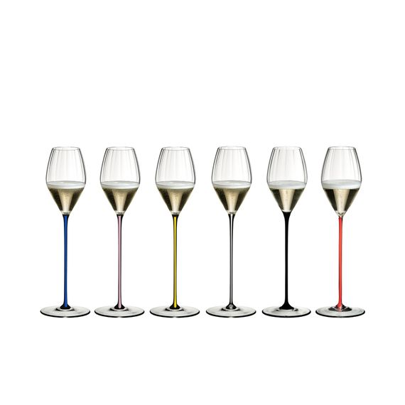 Бокал для шампанского High Performance Champagne Glass Pink, розовая ножка, 375 мл, 32.5 см, Riedel, фото , изображение 3