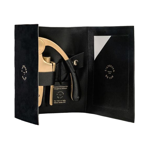 Штопор для вина рычажный L'Atelier du Vin Oeno Motion Gold Nomad, фото 