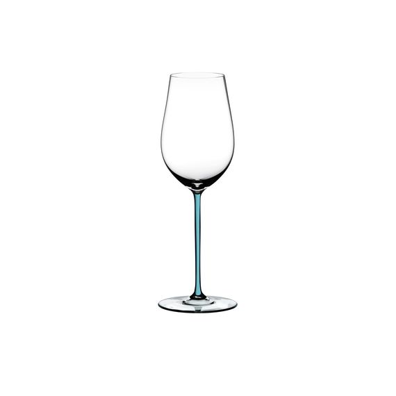 Бокал для вина Riesling/Zinfandel, 395 мл, прозрачный/бирюзовый, хрусталь, серия Fatto a Mano, Riedel, фото 