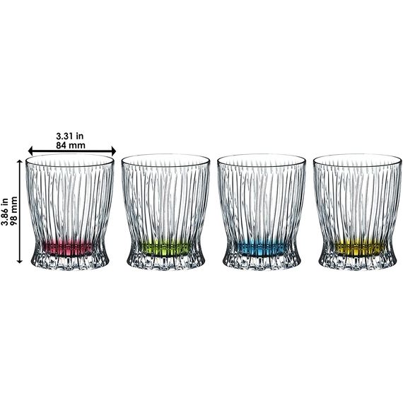 Набор низких стаканов FIRE WHISKY GREEN TUMBLER COLLECTION, 12 шт, 296 мл, 0512/02G, Riedel, фото , изображение 2