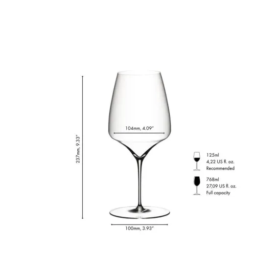 Бокал для вина Vitis Cabernet/Merlot, 1 шт, 768 мл, 4303/0, Riedel, фото , изображение 4
